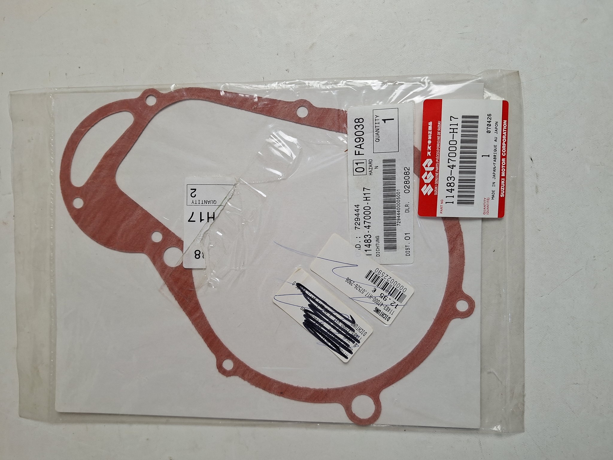 Picture of SUZUKI  DICHTUNG  11483-47000-H17